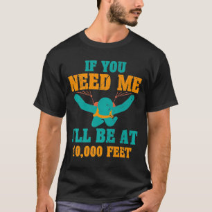 Der Skydiver-Skydiver wird auf einer Neuheit von 2 T-Shirt