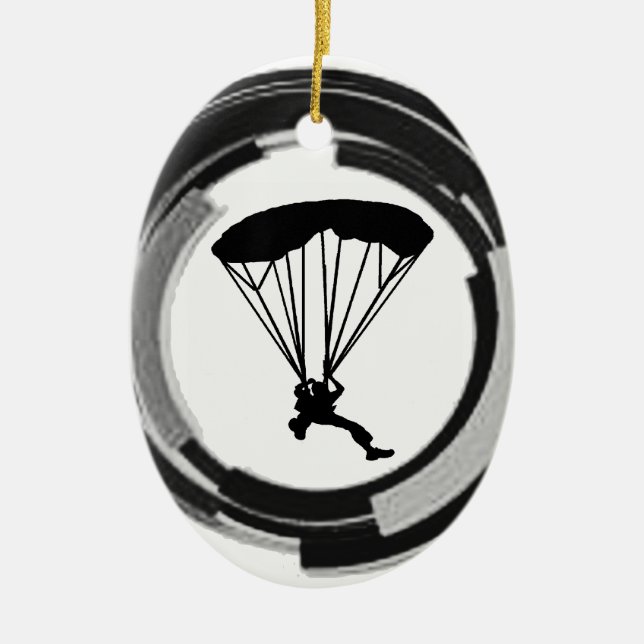 DER SKYDIVING REICH KERAMIKORNAMENT (Vorne)