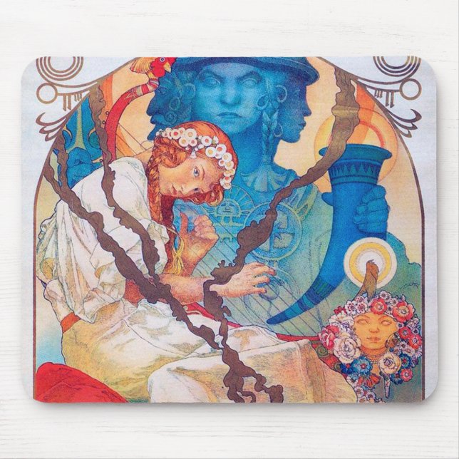 Der slawische Epic Alphonse Mucha Mousepad (Vorne)