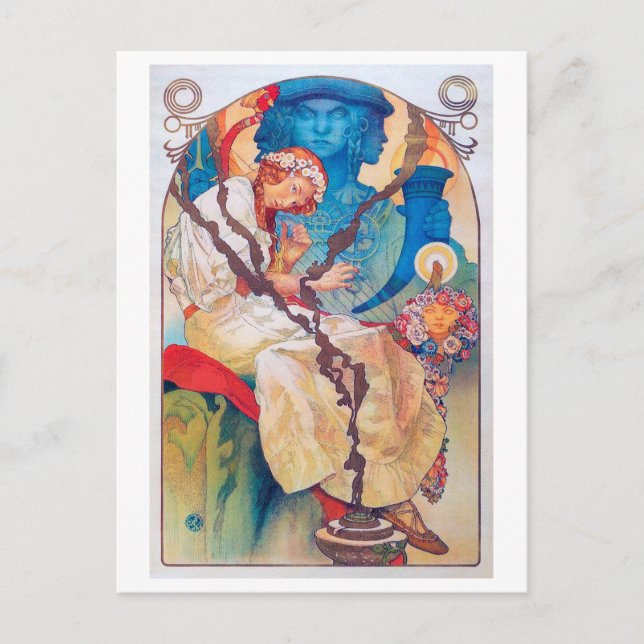 Der slawische Epic Alphonse Mucha Postkarte (Vorderseite)