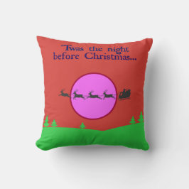 Der Sleigh Trusted Reindeer Full Moon Kissen