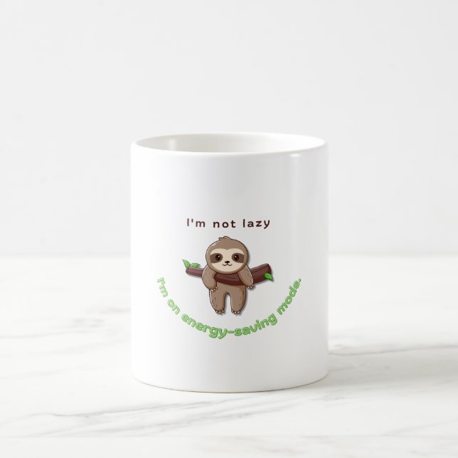 Der Sloth-Modus aktiviert - Funny Lazy Quote Desig Kaffeetasse (Mittel)