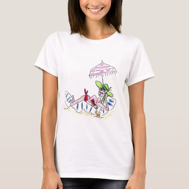 DER SLOUCHY T - SHIRT DER FRAUEN - ENTSPANNEND AUF (Vorderseite)