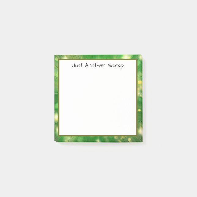 ✨ Der Smaragd-Visionär  Post-it Klebezettel (Vorderseite)