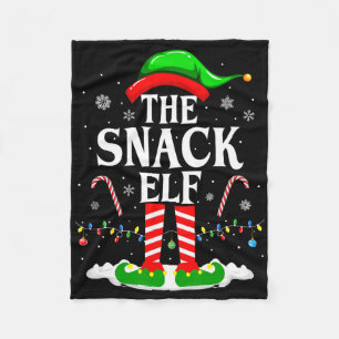 Der Snack-Elf Xmas Lustige Übereinstimmende Famili Fleecedecke