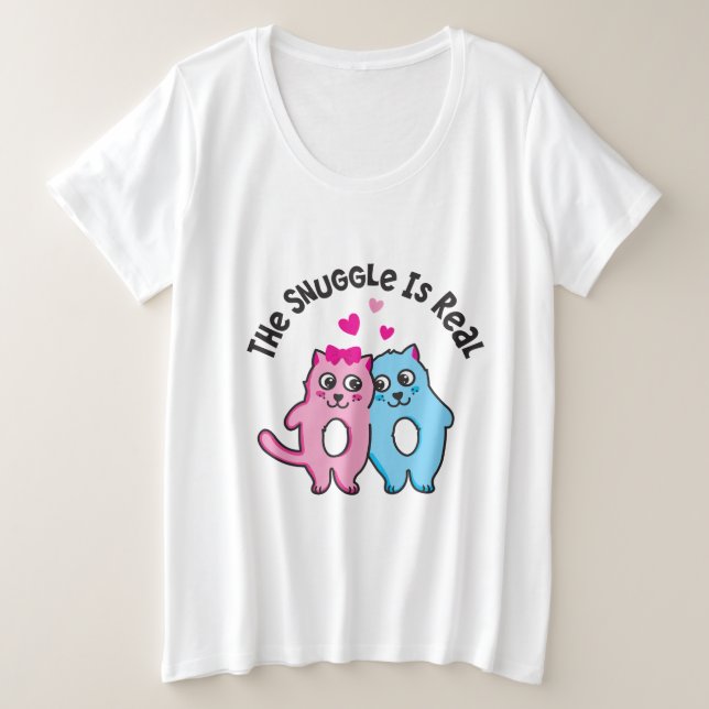 Der Snuggle ist - der grundlegende T - Shirt der (Design vorne)