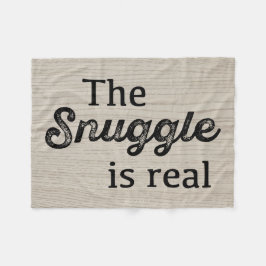 Der Snuggle ist wirkliches hölzernes lustiges Fleecedecke