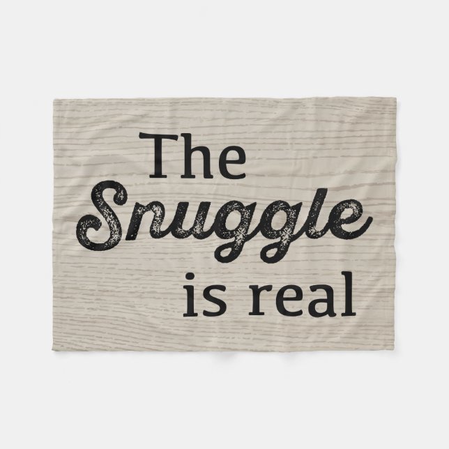 Der Snuggle ist wirkliches hölzernes lustiges Fleecedecke (Vorderseite (Horizontal))