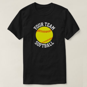 Der Softball-Team der Männer, Spieler und T-Shirt