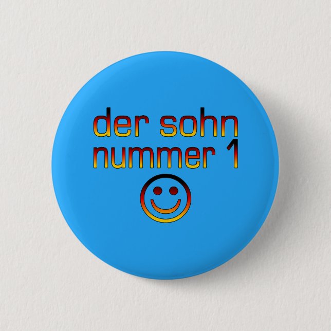 Der Sohn Nummer 1 - Nummer 1 Sohn im Deutschen Button (Vorderseite)