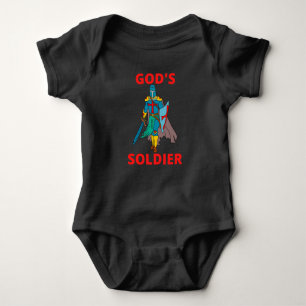 Der Soldat Gottes in der Rüstungsindustrie Baby Strampler