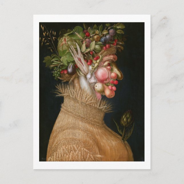 Der Sommer, Arcimboldo Postkarte (Vorderseite)