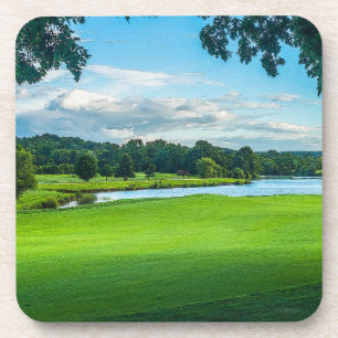 Der Sommer auf dem Golfplatz Getränkeuntersetzer