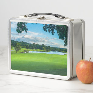 Der Sommer auf dem Golfplatz Metall Brotdose