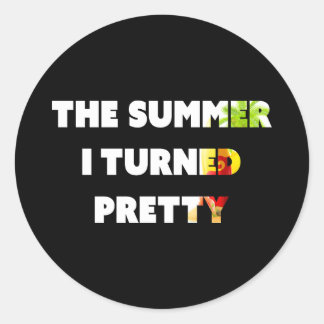 Der Sommer, in dem ich Hübsch wurde Runder Aufkleber