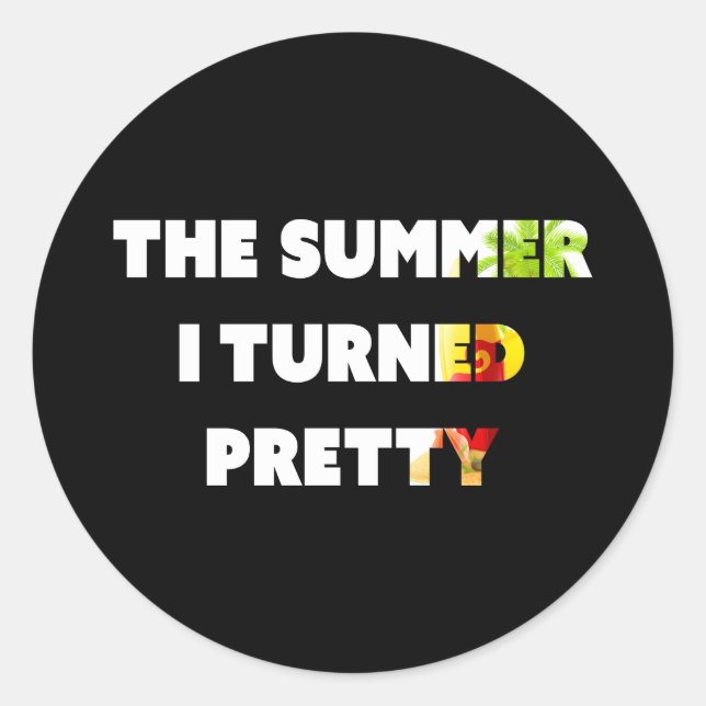 Der Sommer, in dem ich Hübsch wurde Runder Aufkleber (Vorderseite)