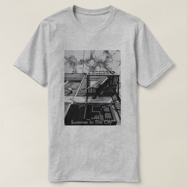 Der Sommer in der Stadt - ein MisterP-Shirt T-Shirt (Design vorne)