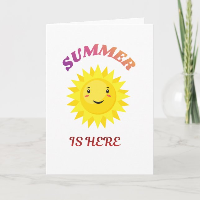 Der Sommer ist da Karte (Vorderseite)
