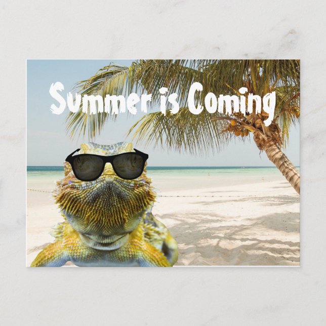 Der Sommer kommt Postkarte (Vorderseite)
