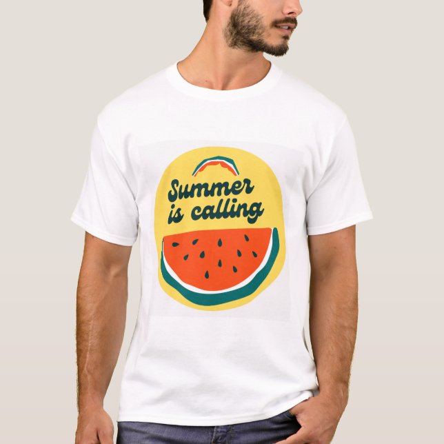Der Sommer ruft T-Shirt (Vorderseite)