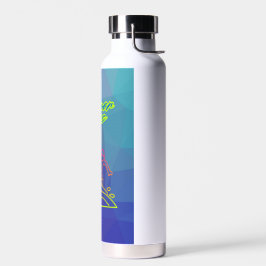 Der Sommer vibes Junge surfen. Trinkflasche