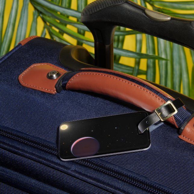 Der sonnenähnliche Star Kepler 51 & Drei Riesenpla Gepäckanhänger (Vorderseite Insitu 3)