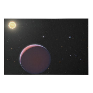 Der sonnenähnliche Star Kepler 51 & Drei Riesenpla Künstlicher Leinwanddruck