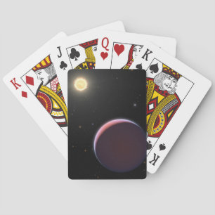 Der sonnenähnliche Star Kepler 51 & Drei Riesenpla Spielkarten