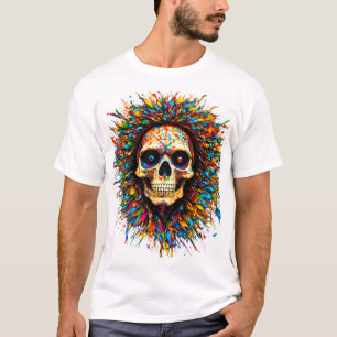 der sonnenförmige Schädel T-Shirt