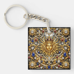 Der Sonnenkönig Versailles Französisch verziert Schlüsselanhänger