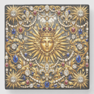 Der Sonnenkönig Versailles Französisch verziert Steinuntersetzer