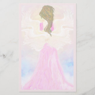 Der Sonnenrosa-Engel Briefpapier