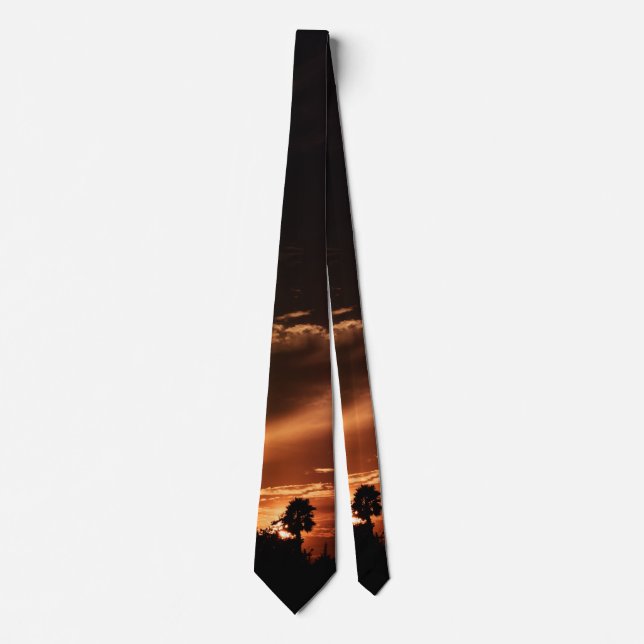 "Der Sonnenuntergang des Mondes" Krawatte (Vorderseite)