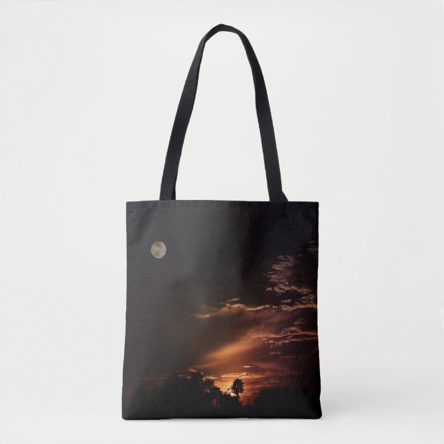 "Der Sonnenuntergang des Mondes" Tasche (Vorderseite)