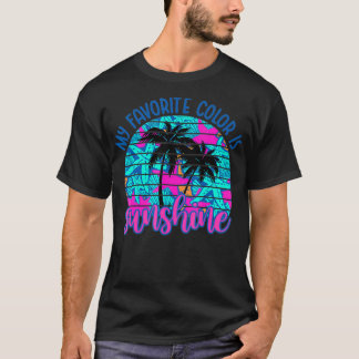 Der Sonnenuntergang ist mein Lieblingsfarbenrückla T-Shirt