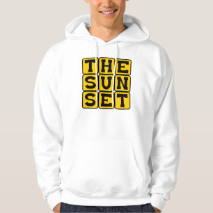 Der Sonnenuntergang, San Francisco Bezirk Hoodie