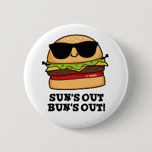 Der sonnenverwöhnte Sommer-Burger-Pun Button