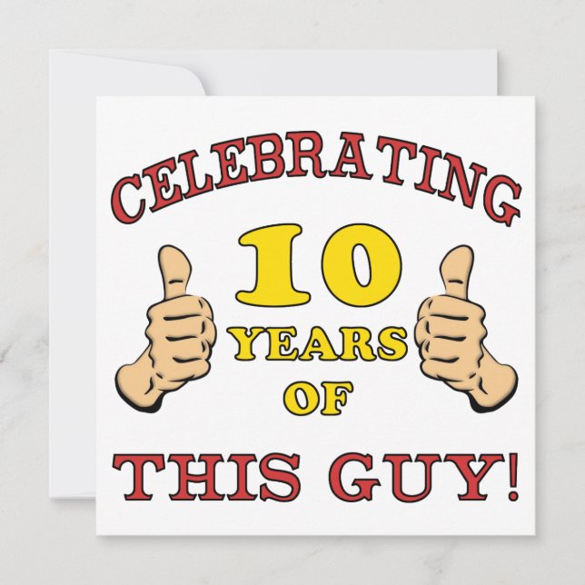 Der sonnige 10. Geburtstag für Jungen Karte (Vorderseite)
