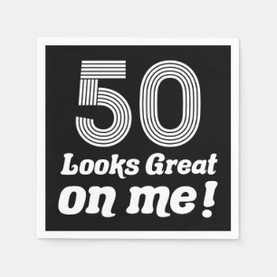 Der sonnige 50. Geburtstag für sie Serviette