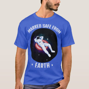 Der sonnige Astronaut wurde von der Erde aus abges T-Shirt