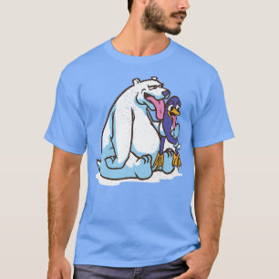 Der sonnige Eisbär lockt Pinguin Ice T-Shirt