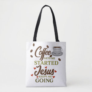 Der sonnige Kaffee gibt mir den Anfang, Jesus Beha Tasche