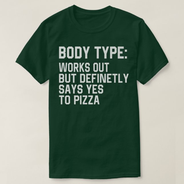 Der sonnige Körpertyp funktioniert zwar, sagt aber T-Shirt (Design vorne)