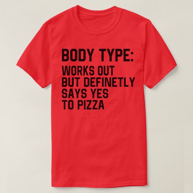 Der sonnige Körpertyp funktioniert zwar, sagt aber T-Shirt (Design vorne)