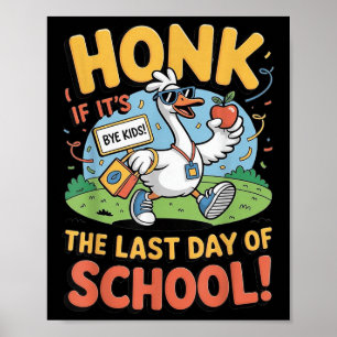 Der sonnige letzte Tag der Schule Gänsehaut-Zeiche Poster
