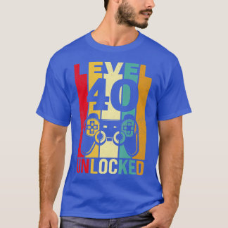 Der sonnige Level 40 entriegelt seine Männer BDay  T-Shirt