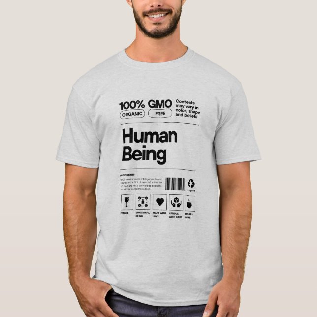 Der sonnige Mensch ist Bio Bestandteil T-Shirt (Vorderseite)