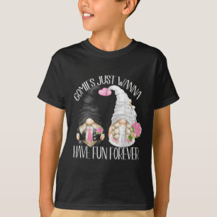Der sonnige Polterabend macht Niedliche Gnome für T-Shirt