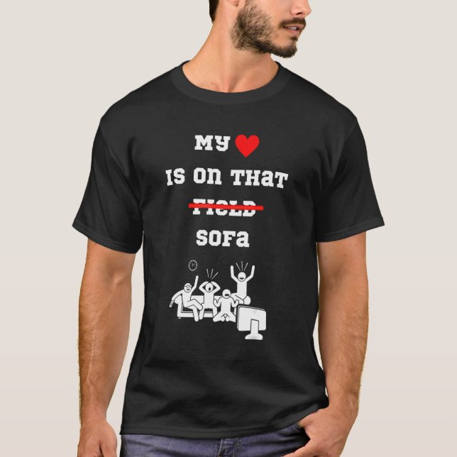 Der sonnige Sport, der mir im Fernsehen zusieht, i T-Shirt (Vorderseite)