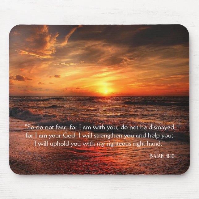 Der sonnige Strand fürchtet sich nicht vor Isaiah  Mousepad (Vorne)